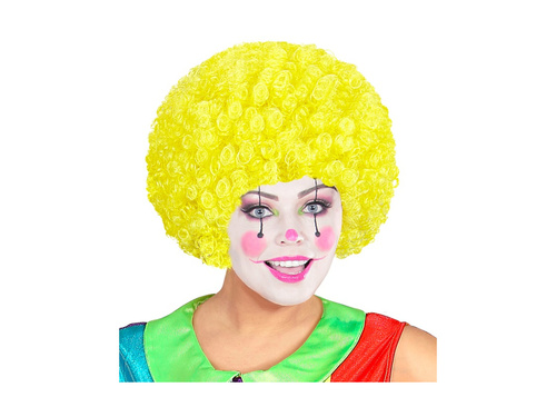 Peruca clovn creț păr afro galben