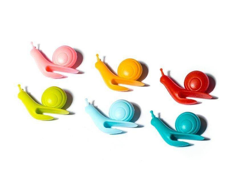 Pandantive pentru pungi de ceai Melci - 6 buc.