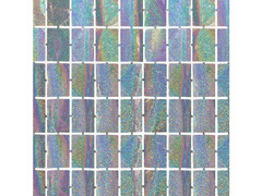 Perdea pătrată holografică argintie - 100 x 200 cm