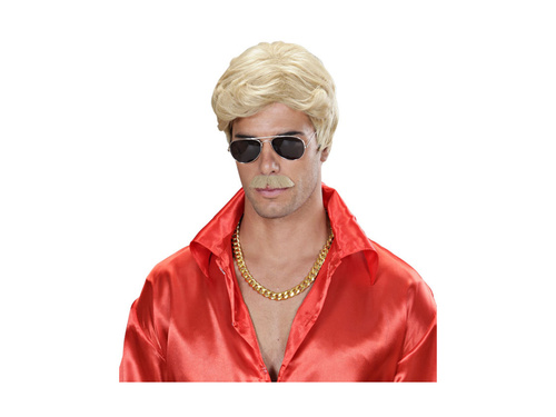 Peruca blondă Playboy Dream Hair cu mustață