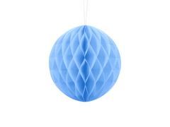 Decorațiune suspendată cu bilă albastru deschis - 20 cm - 1 buc.