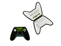 Invitații pentru ziua de naștere a controlerului de joc - 10 buc.