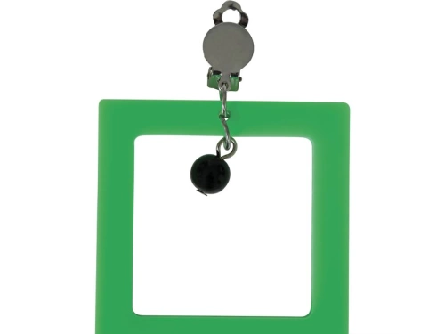 Cercei cu clip neon - 1 pereche