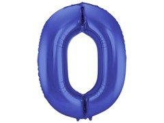 Balon mat din folie numărul 0 - 86 cm - 1 buc.