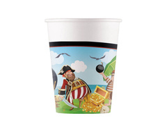 Cupe aniversare Pirates - 200 ml - 8 buc.