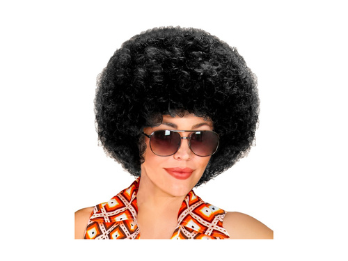 Peruca neagră afro disco din anii '70.