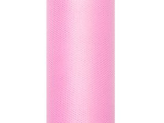Tul simplu roz - 30 cm x 9 metri - 1 buc.