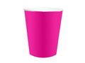 Pahare de hârtie roz închis - 250 ml - 6 buc.