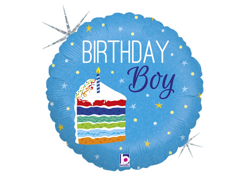 Balon aniversar cu tort - 46 cm - 1 buc.