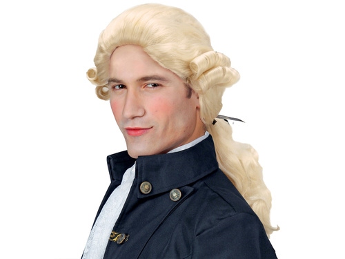 Peruca bărbătească barocă - 1 buc.