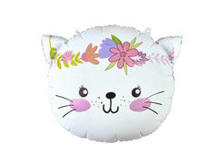 Balon din folie Pisoi cu ghirlandă - 44 x 35 cm - 1 buc.