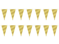 Ghirlandă banner aur - 500 cm