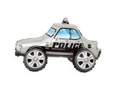 Silver Radio Car balon de folie - 65 cm - 1 buc.