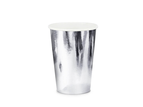 Pahare argintii - 220 ml - 6 buc.