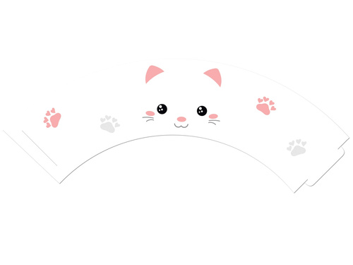 Rulouri pentru cupcake Sweet Kitten - 6 buc.