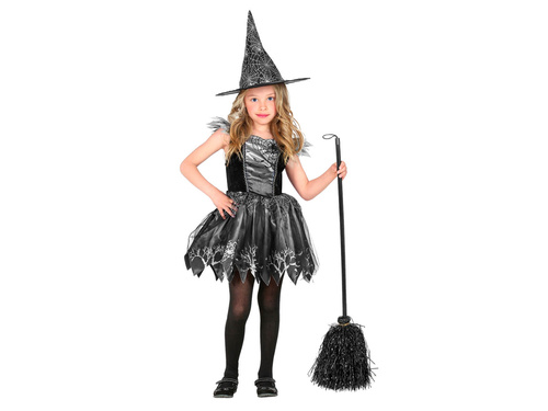 Costum de vrăjitoare argintie pentru fete