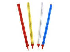 Fântână pentru tort - 4 culori - 25 cm - 4 buc.