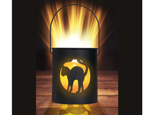 Lanternă cu lumânare LED pentru Halloween - 10 cm - 1 buc.