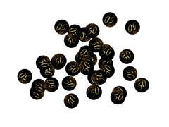 Confetti „Sparkling” pentru aniversarea de 50 de ani – 36 de bucăți.