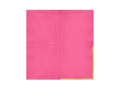 Șervețele de hârtie fucsia cu margine aurie - 33 cm - 10 buc.