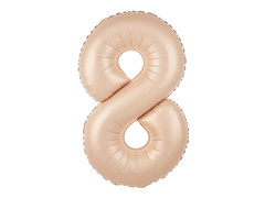 Balon din folie caramel cifra 8 - 100 cm - 1 buc.