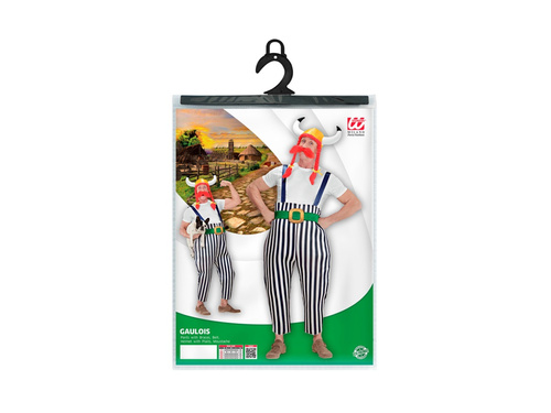 Costum galic cu cască cu împletituri