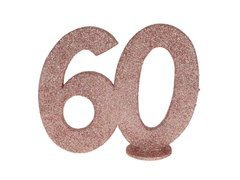 Decorațiuni de masă Sixty rose gold - 1 buc.