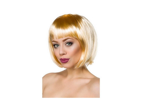 Peruca blonda cu franjuri - 1 buc.