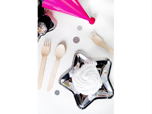 Farfurii cu stea din argint - 18 cm - 6 buc.