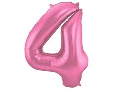 Balon din folie mat număr 4 - 86 cm - 1 buc.