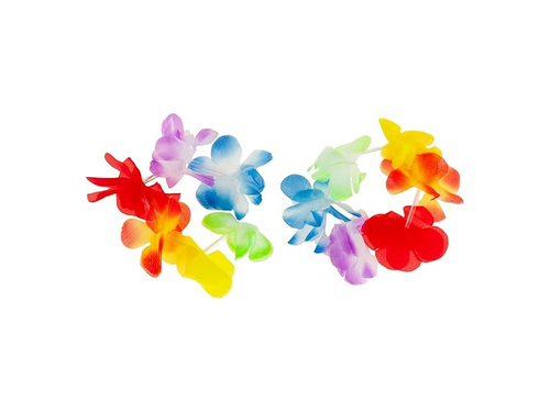 Brățări hawaiiene multicolore - 2 buc.