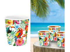 Pahare de shot cu păsări tropicale - 3 buc.