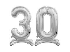 Set de baloane din folie 30 argint - 74 cm