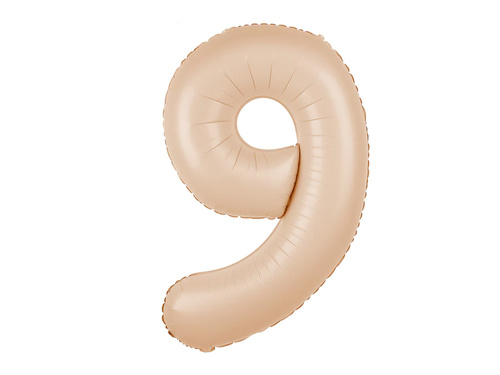 Balon folie caramel cifra 9 - 100 cm - 1 buc.