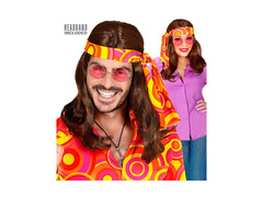 Bronz 1970s Disco Fever Hippie peruca. cu o trupă