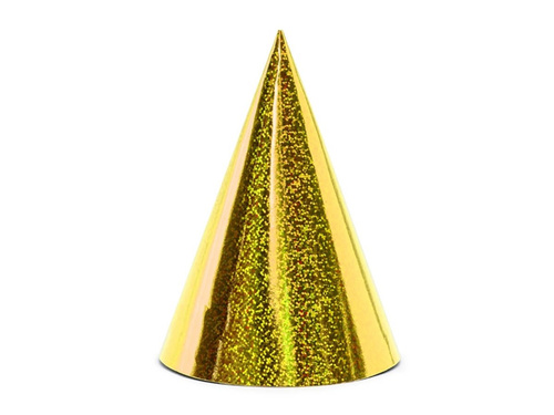 Capace galbene holografice - 6 buc.