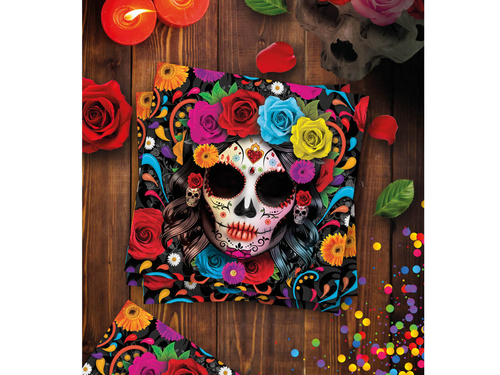 Șervețele mexicane Halloween Skull - 33 cm - 12 buc.