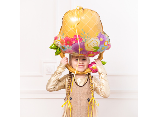 Balon din folie Coș cu flori - 53x69 cm - 1 buc.