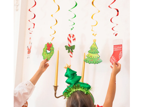 Decorațiuni suspendate de Crăciun - 6 buc.