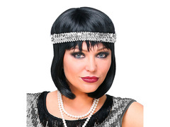 Bandă retro argintie - 1 buc.