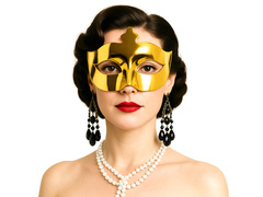 Mască de carnaval venețiană aurie - 1 buc.