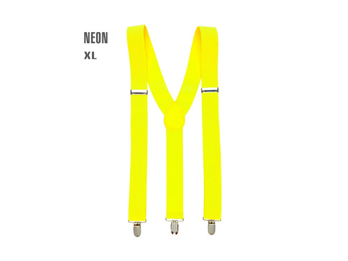 Bretele disco galben neon