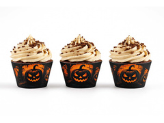 Rulouri pentru cupcakes Dovleac închis - 6 buc.