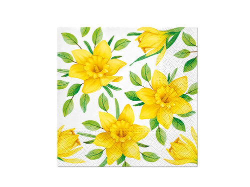 Șervețele de Paște Narcise - 33 cm - 20 buc.