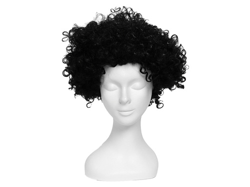 Peruca afro neagră - 1 buc.