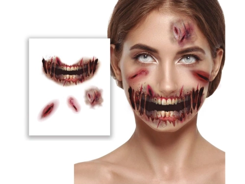 Autocolante pentru față Răni