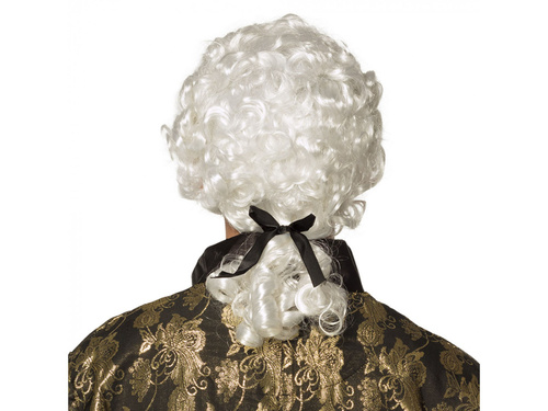 Peruca bărbătească barocă - 1 buc.