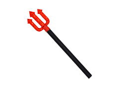 Furculiță diavol cu paiete - 38 cm