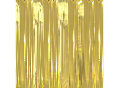 Perdea metalică aurie deschisă - 250 cm x 100 cm