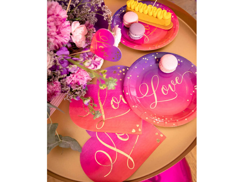 Farfurii Love ombre - 18 cm - 6 buc.